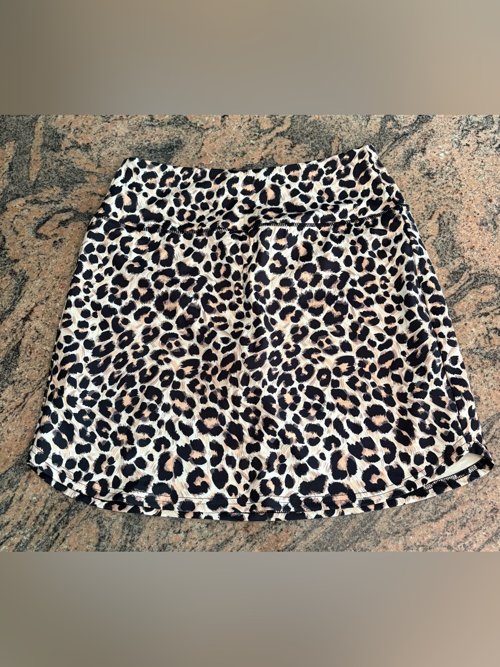 Gradual Athletic Leopard Print Tennis Skort with Built-in Shorts, NWT, Size L18